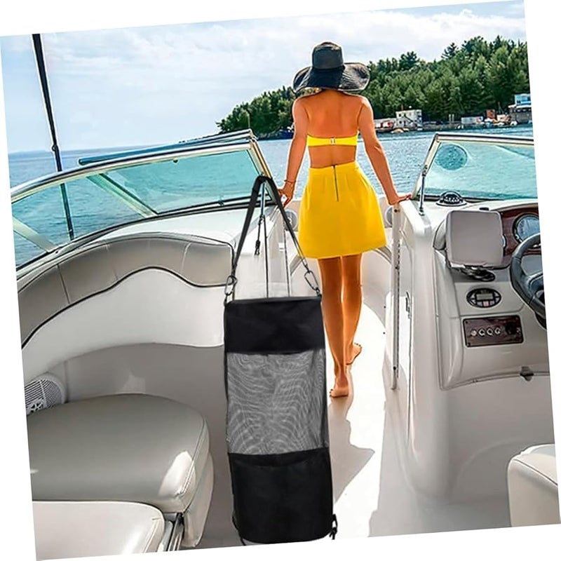 حقيبة قمامة قارب محمولة مع غطاء للتخييم في القوارب وحقيبة نفايات - Image 3